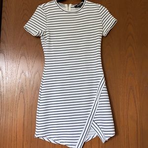 Striped Black and White Dress